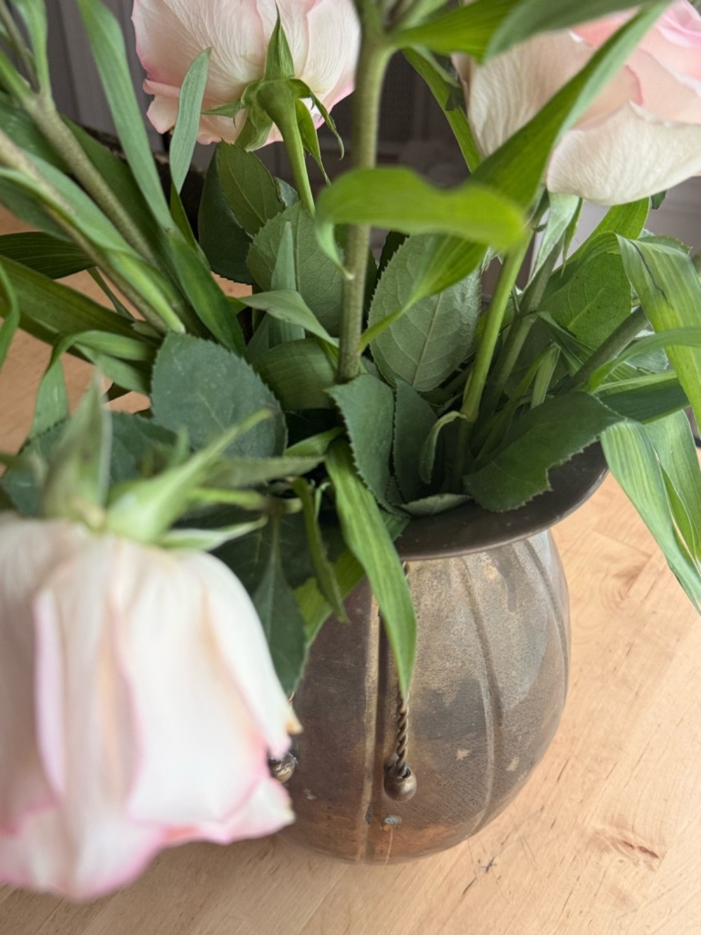 Brass Rope-Detail Vase - Gold - Picture 6 of 6